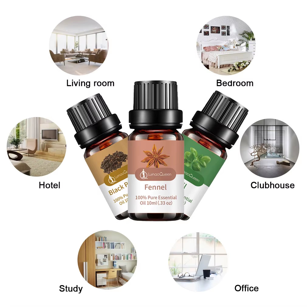 Essential Oils for Diffusers Home Essential Oil Aromatherapy Oil 100% Pure Essential Oils Set Candle Making Scents