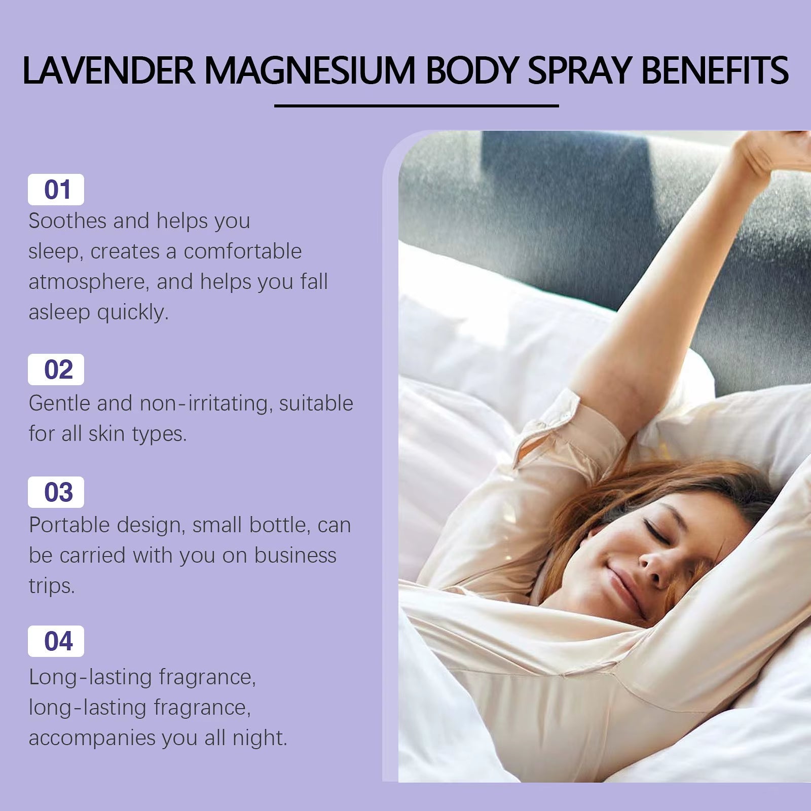 Lavender Sleep Spray 30Ml Aromatherapy Sleep Lavender Vanilla Pillow Mist Sleep Pillow Spray for Room Deep Sleep Spra