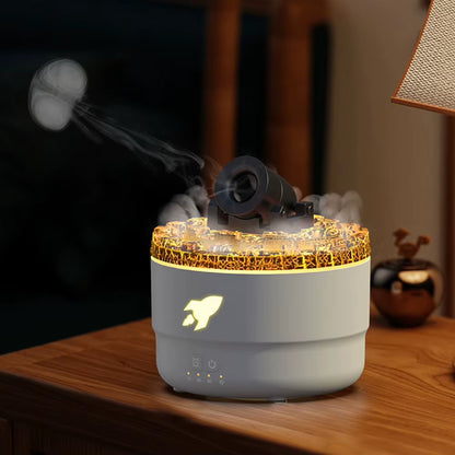 Volcanic Crack Air Humidifier Cannons Aroma Diffuser Cannon Blast Turret Aromatherapy Humidifier Air Humidifier for Bedroom