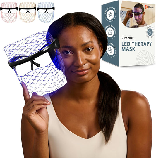 LED Face Mask Light Therapy - Truly Portable Therapy Mask