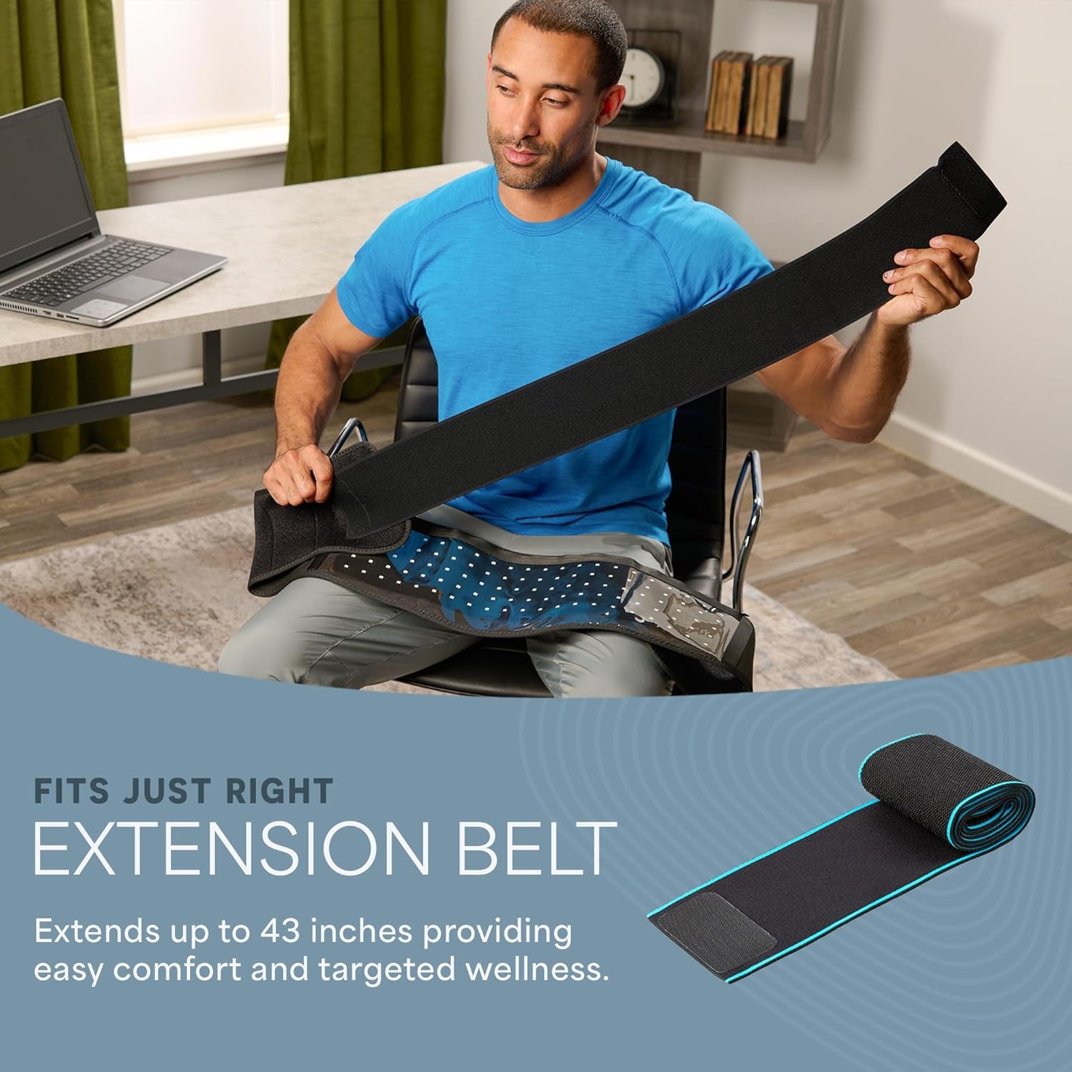 Red Light Therapy Belt - near Infrared Light Therapy & Red Light Therapy for Body, Relaxing Muscle, Inflammation, Improve Circulation - Infrared Therapy or Infrared Light Therapy Device