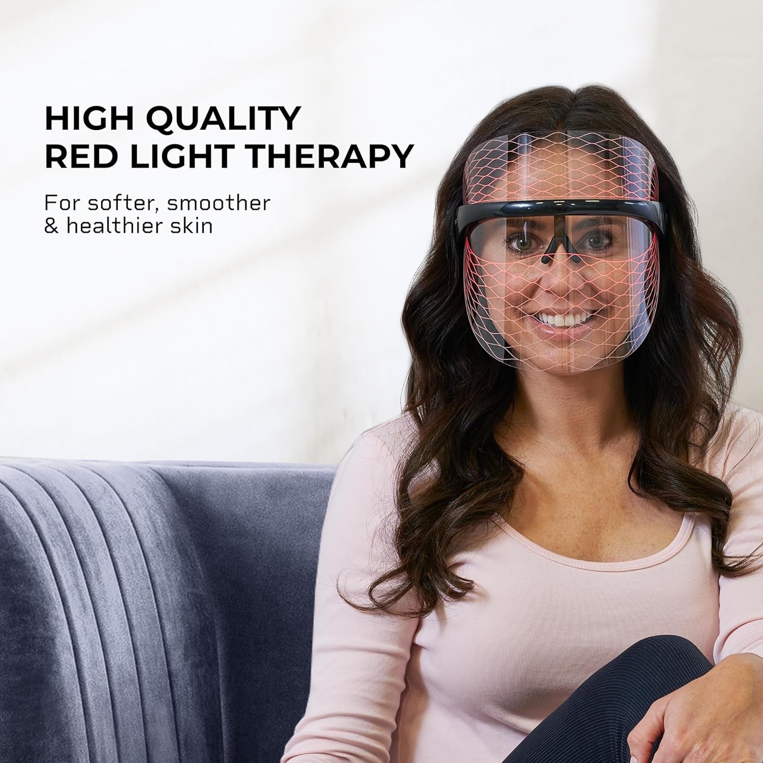 LED Face Mask Light Therapy - Truly Portable Therapy Mask