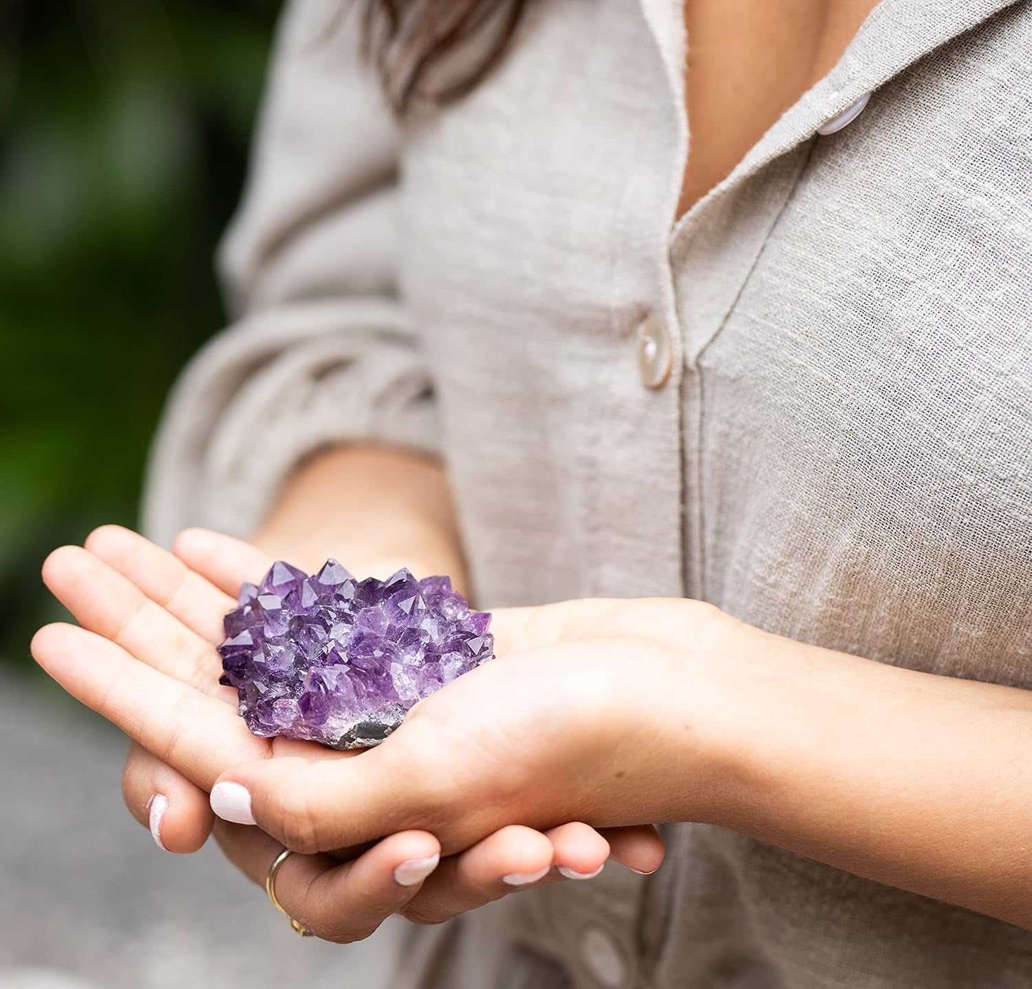 Large Premium Crystals and Healing Stones in Wooden Gift Box + 50Pg EBOOK – 7 Chakra Tumbled Gemstones, Amethyst Crystal, Rose Quartz, Quartz Crystal Point, and Info Guide, Made in U.S.A.